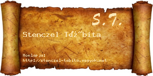 Stenczel Tábita névjegykártya
